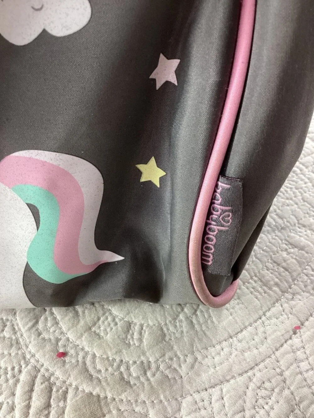 Baby Boom Unicorn-Themed Baby Diaper Bag* Adjustable Shoulder Strap*EUC